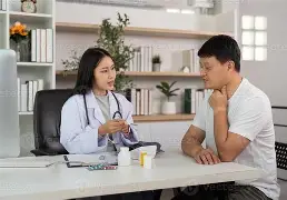 Diagnostic laboratory reports and medical charts being evaluated to explain medical test results in plain language